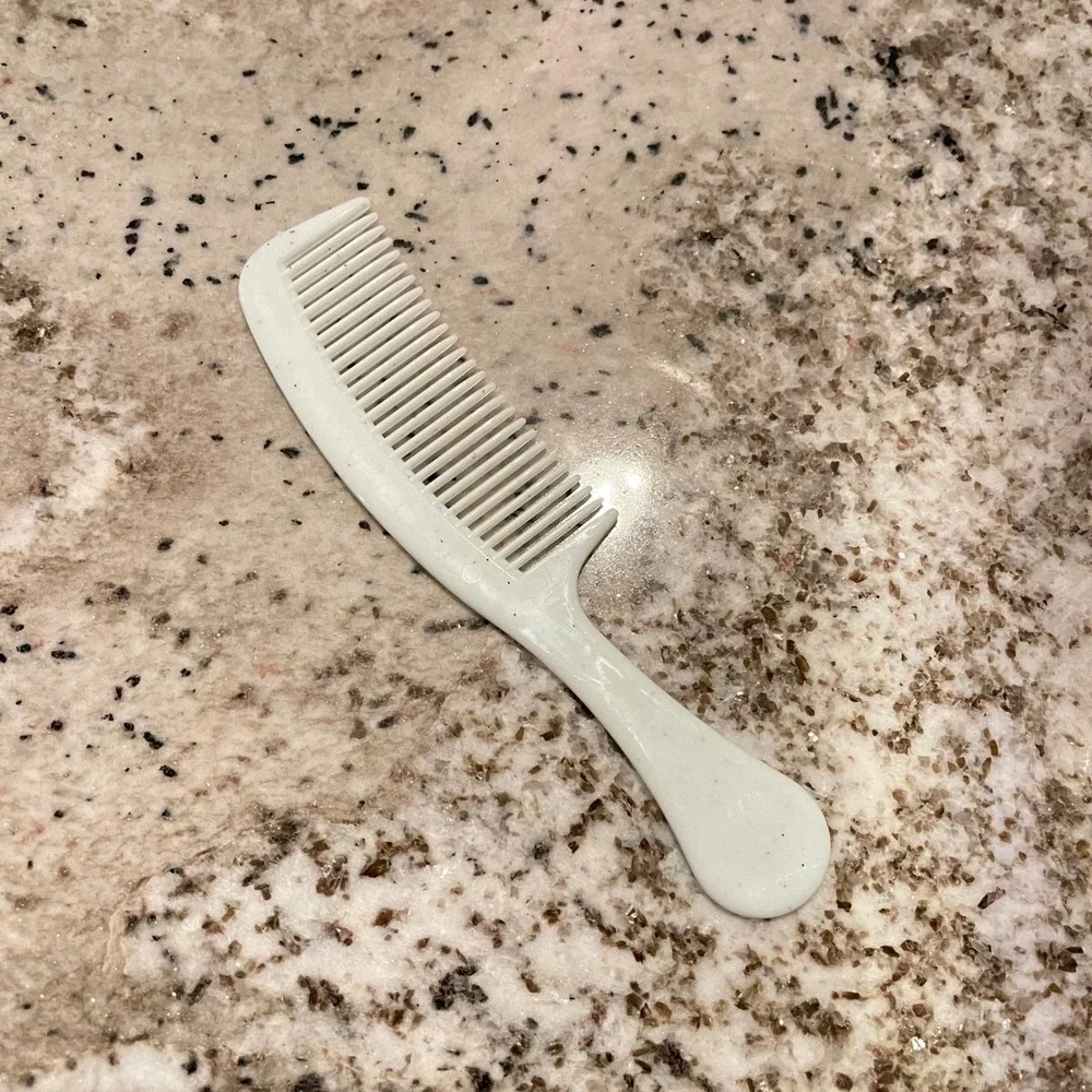 Vtg Goody Unbreakable Super Comb white Made in‎ USA 80s Comb purse pocket